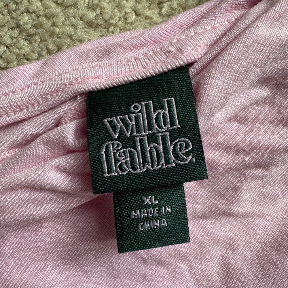 wild fable Light Pink Logo Tag Tee - Picture 3 of 4